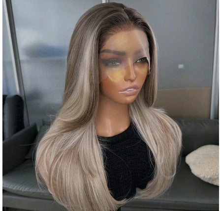 Nicole Wig - Blonde Ombre Lace Front Wig(human blend) 18 inches