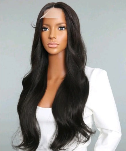 Brandy Wig - High Quality Human Hair Blend 26 inches