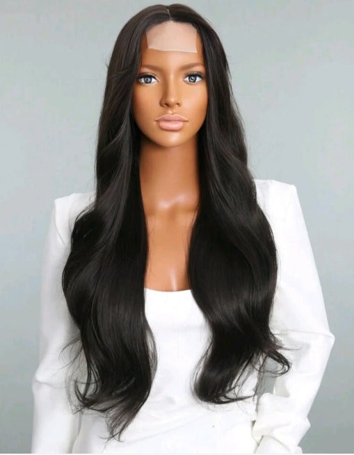 Brandy Wig - High Quality Human Hair Blend 26 inches