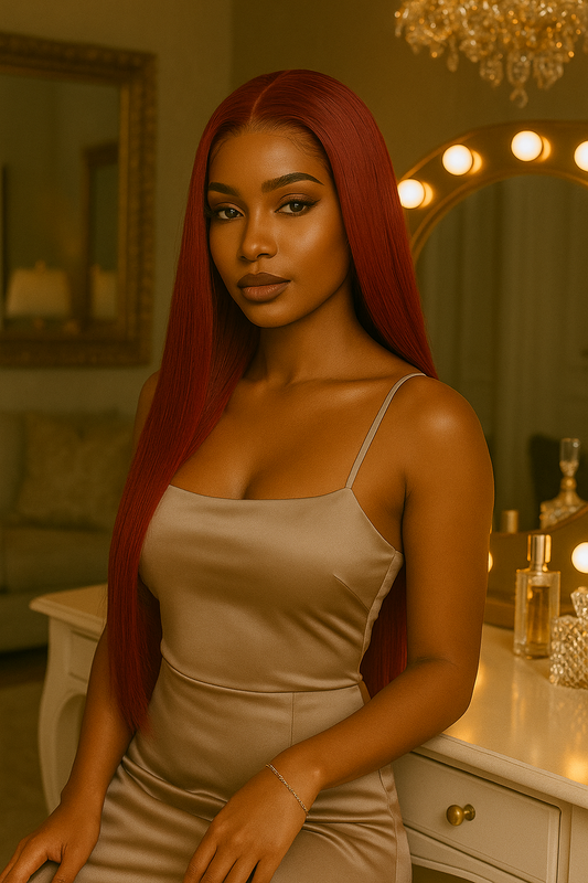 Zuri Bombshell Wig - High Quality Human Blend : 26 inches