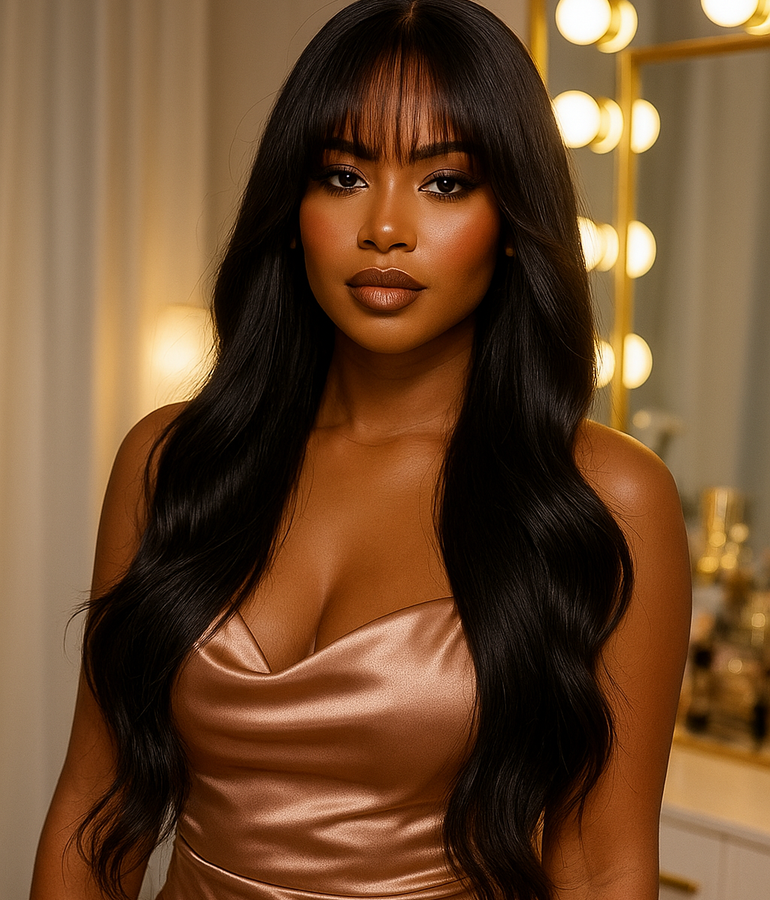 Sofia Wig - Glueless , Human Blend : 26 inches
